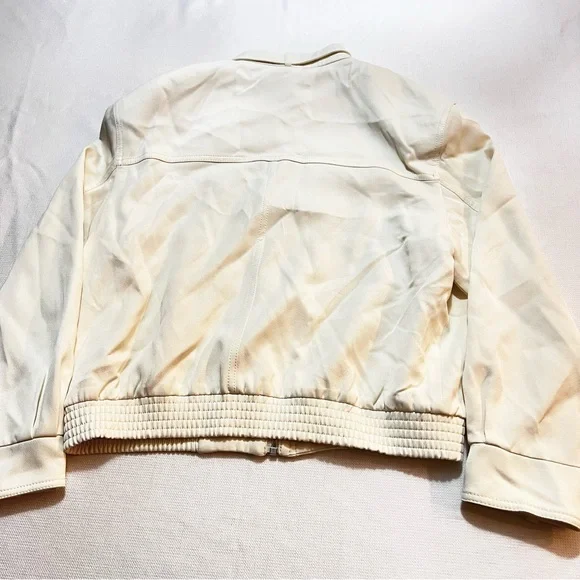 ZARA Ecru Button Up Light Jacket S NWT, lined - Picture 14 of 15